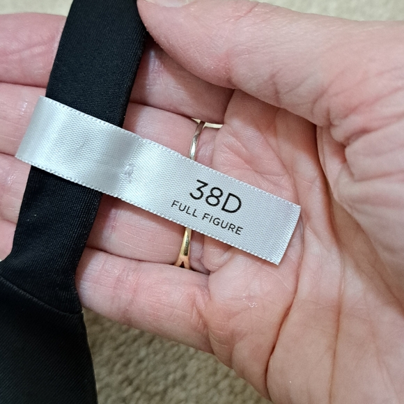 NWT Ambrielle Everyday Bra 38D Black Full Coverage Adjustable Full Figure Smooth - Picture 2 of 12